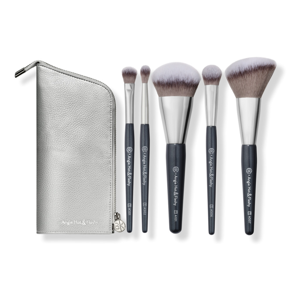 BK Beauty Angie Hot & Flashy Travel Brush Set with Faux Leather Pouch | Ulta