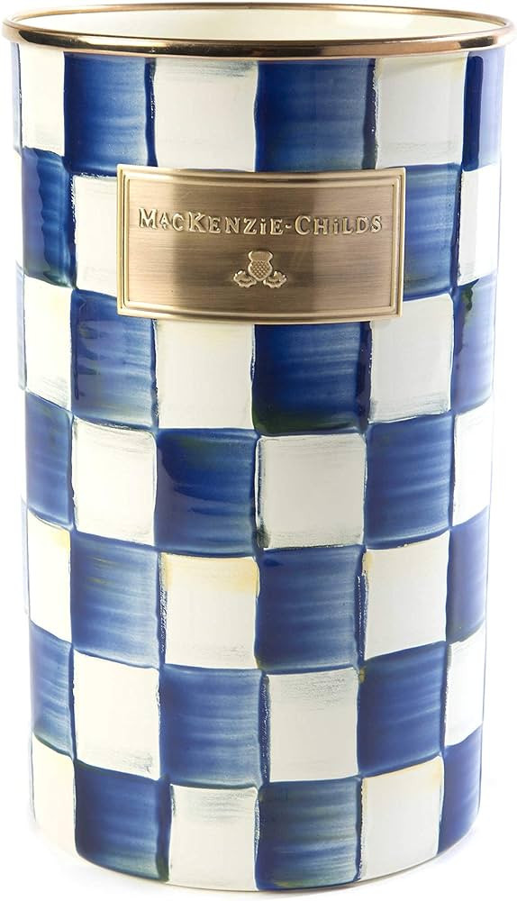 MACKENZIE-CHILDS Royal Check Enamel Utensil Holder, Cute Holder for Utensils | Amazon (US)