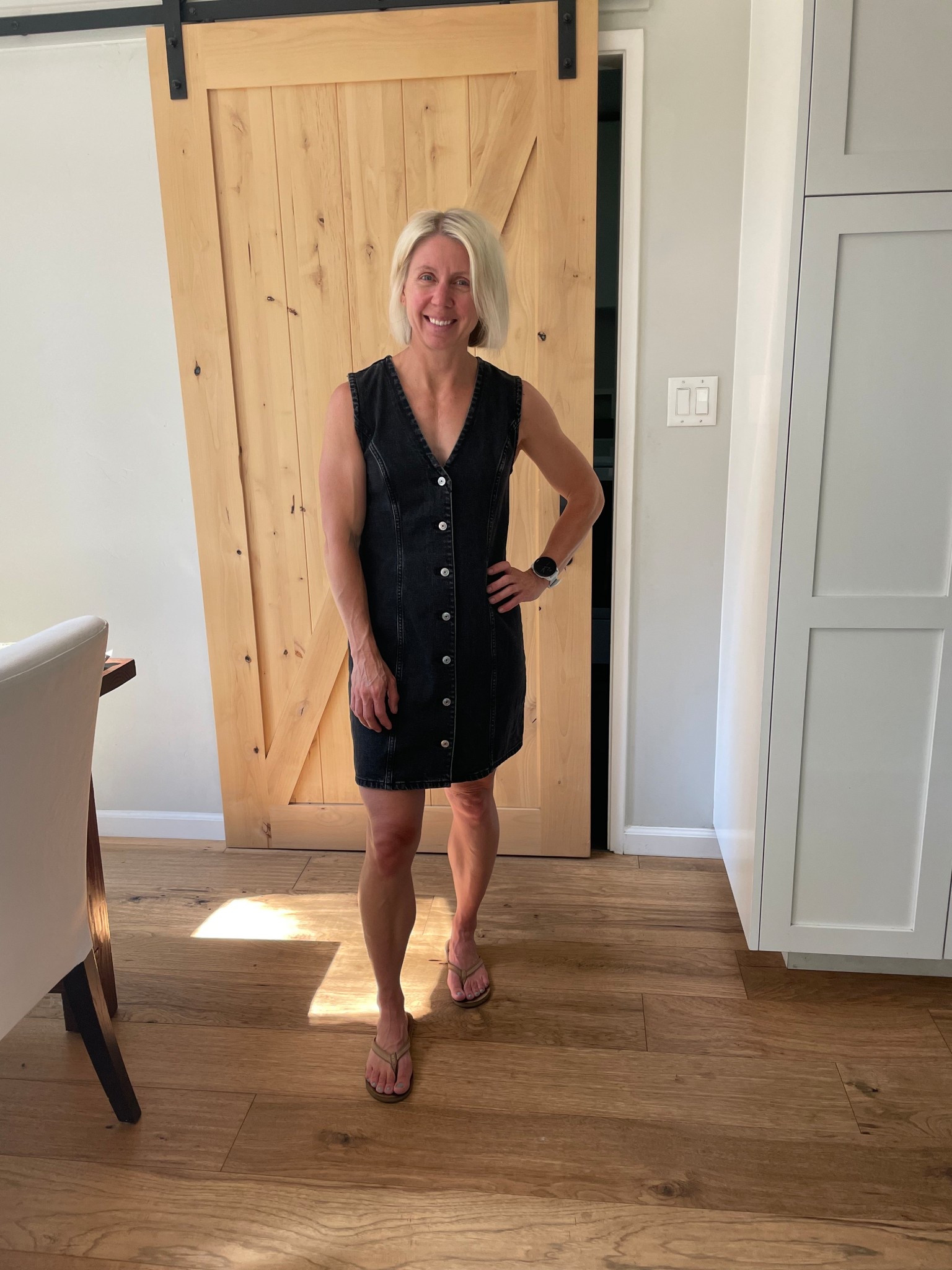 Loving this button down dress 

#LTKOver40 #LTKSummerEdit #LTKSeasonal