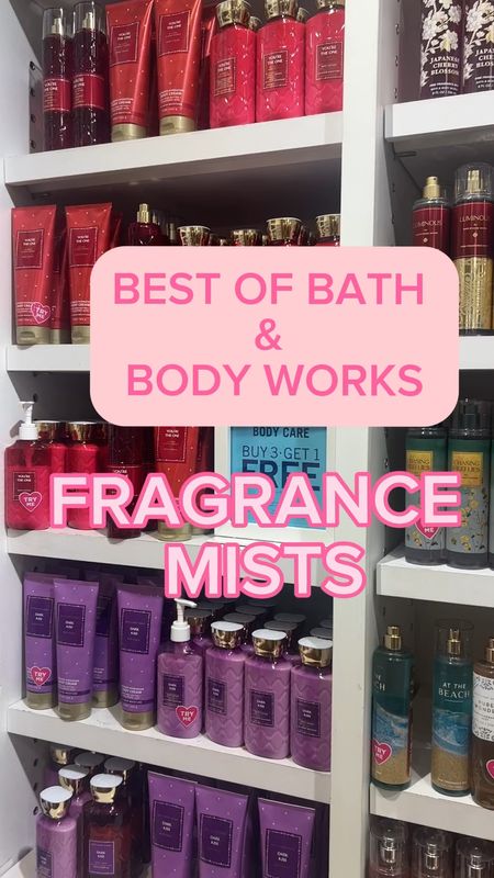Best of bath and body work mists 