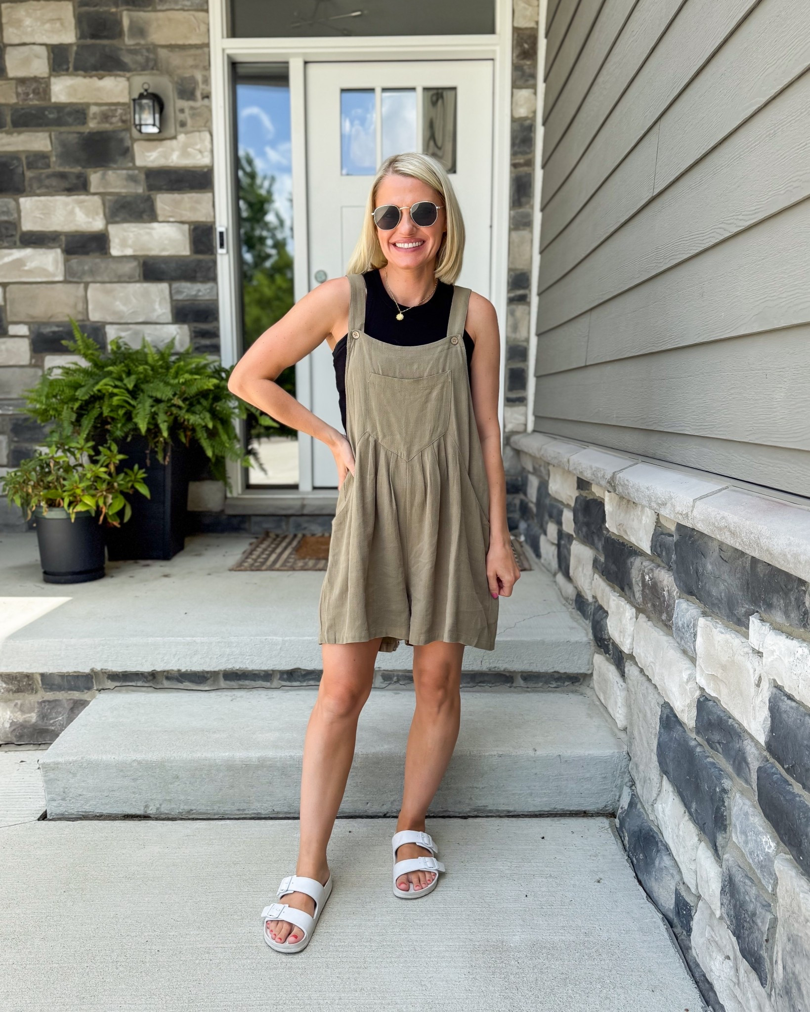 What I wore this week as a summer mom! Overalls- small || tank top- small || sized down to a 6 on the sandals

#LTKStyleTip #LTKFindsUnder50 #LTKSeasonal