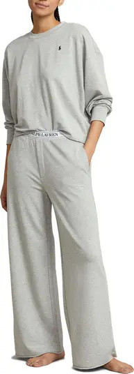 Sweatshirt & Wide Leg Pajamas | Nordstrom