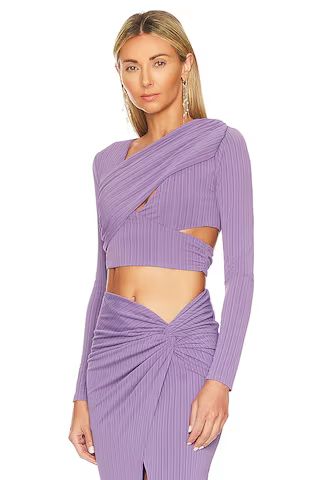 h:ours Cyn Crop Top in Purple from Revolve.com | Revolve Clothing (Global)