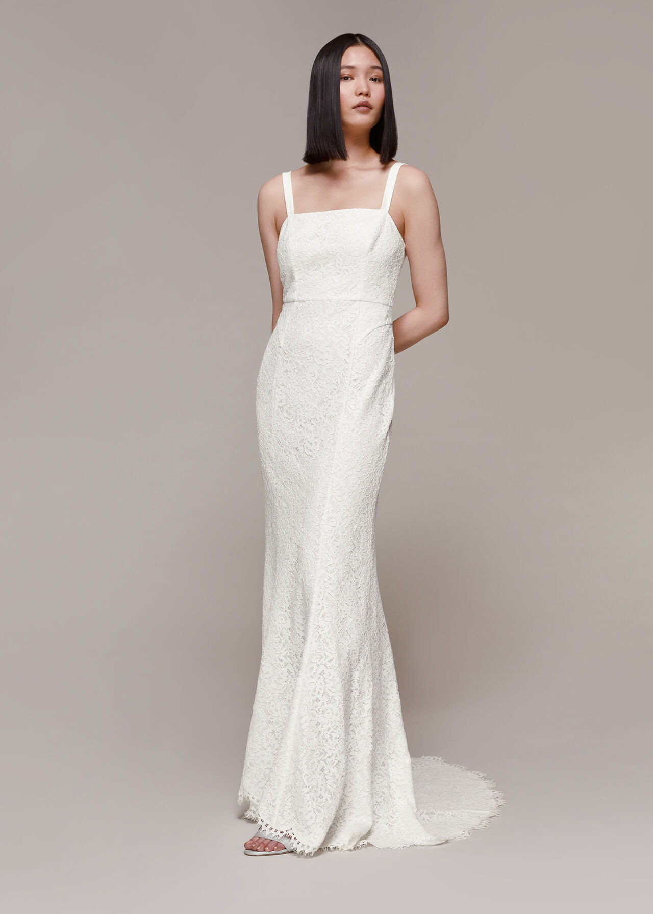Ivory Mia Lace Wedding Dress | WHISTLES | Whistles | Whistles