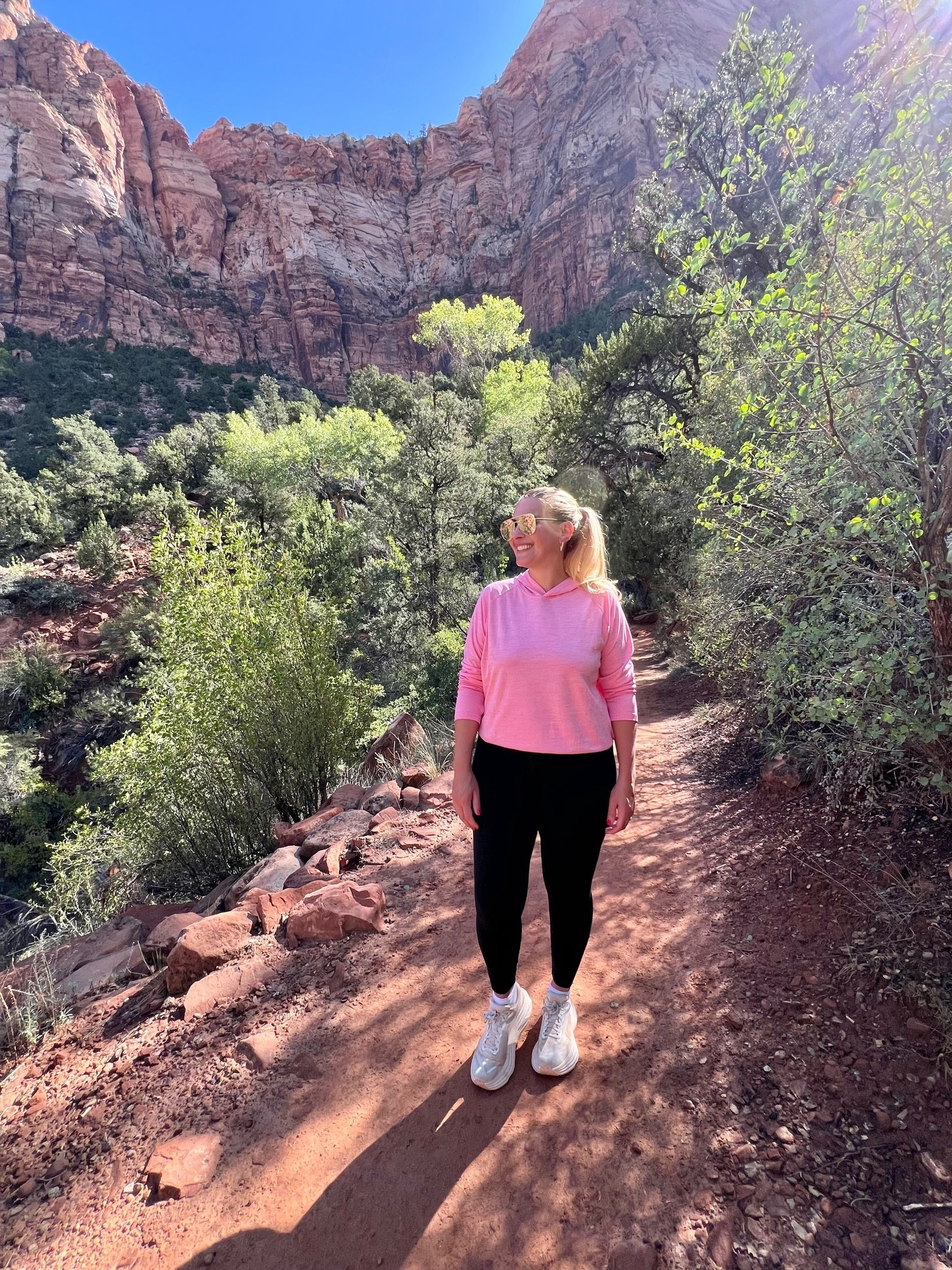 Casual walking outfit that’s perfect for a road trip or traveling too!

I call this outfit my uniform.

I wear it all the time. I wear it walking in my neighborhood, on vacation and to Pilates class. Also wore it while hiking in Zion National Park.

Wearing a large in everything. So comfy! I highly suggest all of these pieces! So affordable too!

#LTKSeasonal #LTKOver40 #LTKSaleAlert #LTKTravel #LTKgrwm #LTKootd #LTKMidsize #LTKActive #LTKfitnessgoals #LTKU