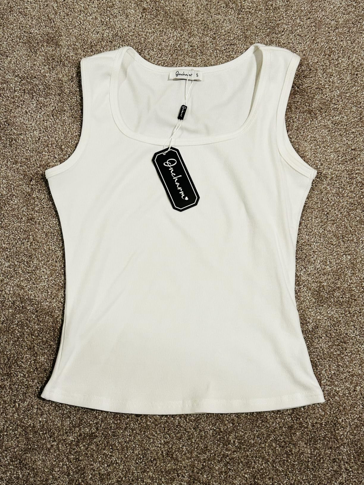 Women's Ribbed Knit Tank Tops 2026 Square Neck Sleeveless Summer Slim Fitted Basic Tee Shirts | Amazon (US)