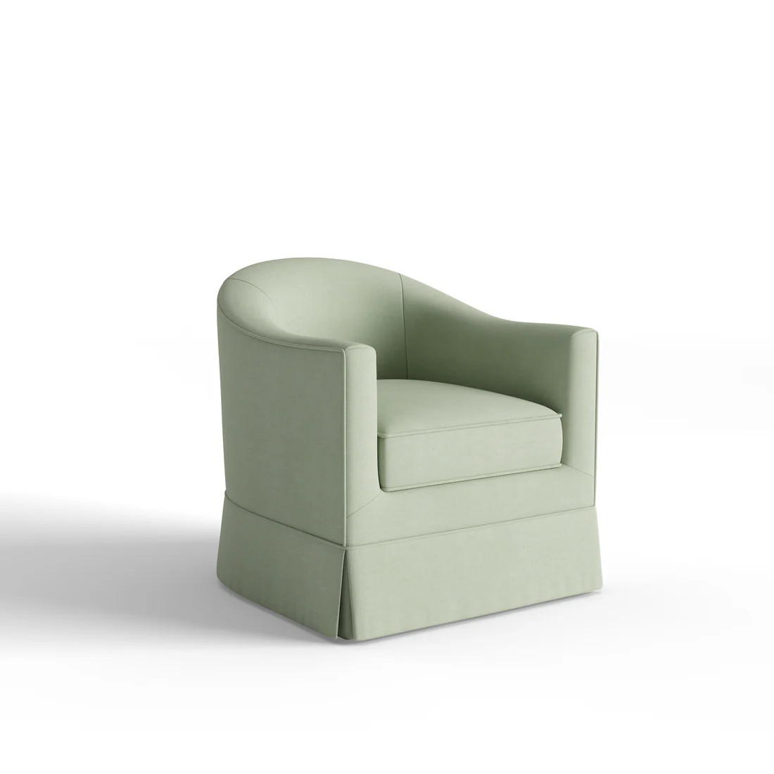 Green Velvet Custom Chair: Laurel Velvet | Pepper