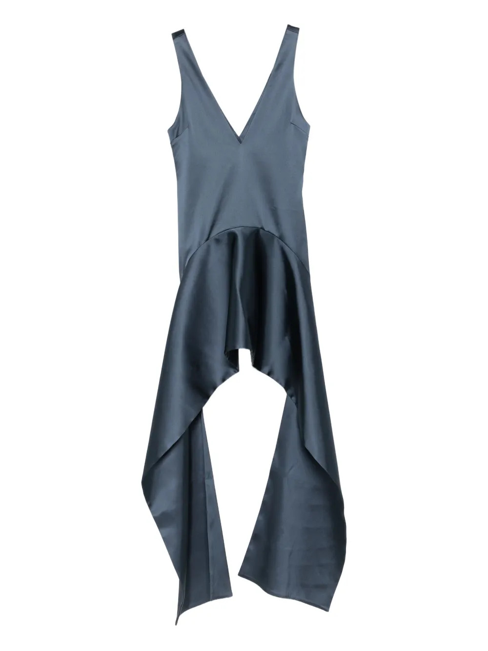 JW AndersonV-neck draped-hem dress | Farfetch Global