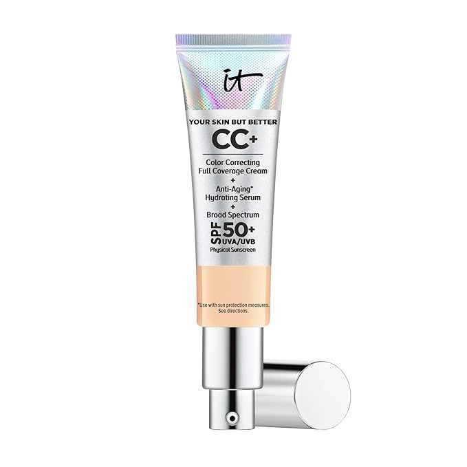 IT Cosmetics Your Skin But Better Cc+ Cream, Light Medium (C) - Full-Coverage Foundation, Hydrati... | Amazon (US)