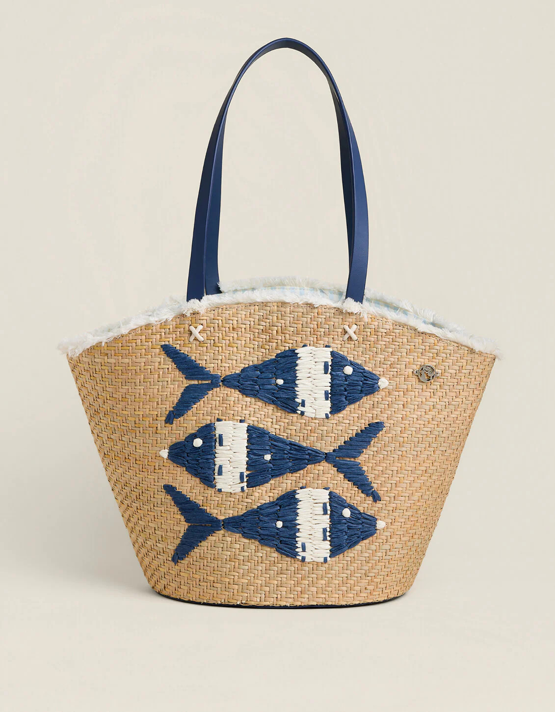 Straw Fringe Tote Flagler Resort Fish | Spartina 449