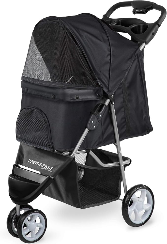 Paws & Pals Double Dog Stroller - Pet Strollers for Small Medium Dogs Cats Two Doggy Puppy or 2 K... | Amazon (US)