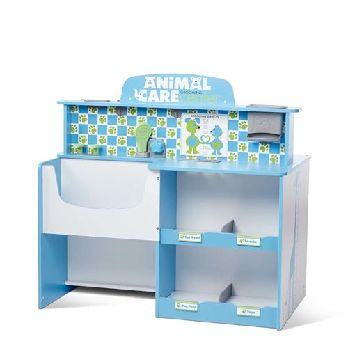 Melissa & Doug Animal Care Veterinarian and Groomer Wooden Activity Center for Plush Stuffed Pets (Not Included) | Amazon (US)