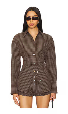 NIA Jules Top in Brown from Revolve.com | Revolve Clothing (Global)