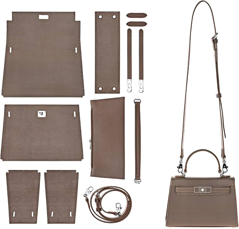 POPSEWING DIY Bag Kit Designer Bag for Women, DIY Leather Bag Kit, DIY Crossbody Shoulder Bag wit... | Amazon (US)
