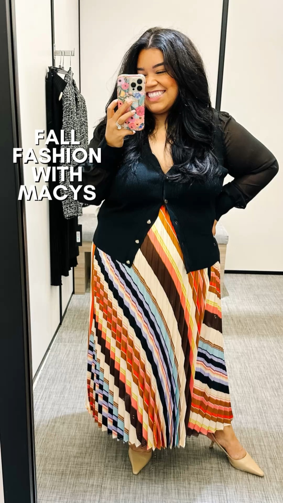 🍁Fall is here and Macys has me covered with all the fall goodness! These are perfect fall outfits for fall family photos, for a date night, for workwear, I mean they were all soo cute! 

Striped skirt-XL
Black cardigan- XL
Mauve patterned skirt- 14
Navy mock turtleneck-XL
Blazer- wearing an XL but need an XXL
palazzo pants-16 but need a 14



#LTKOver40 #LTKMidsize #LTKPlusSize