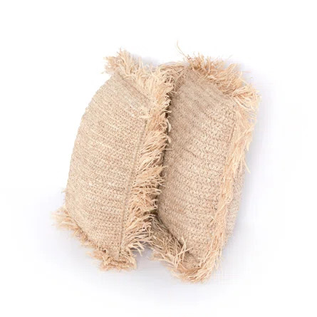 Raffia Square Throw Pillow | Wayfair North America
