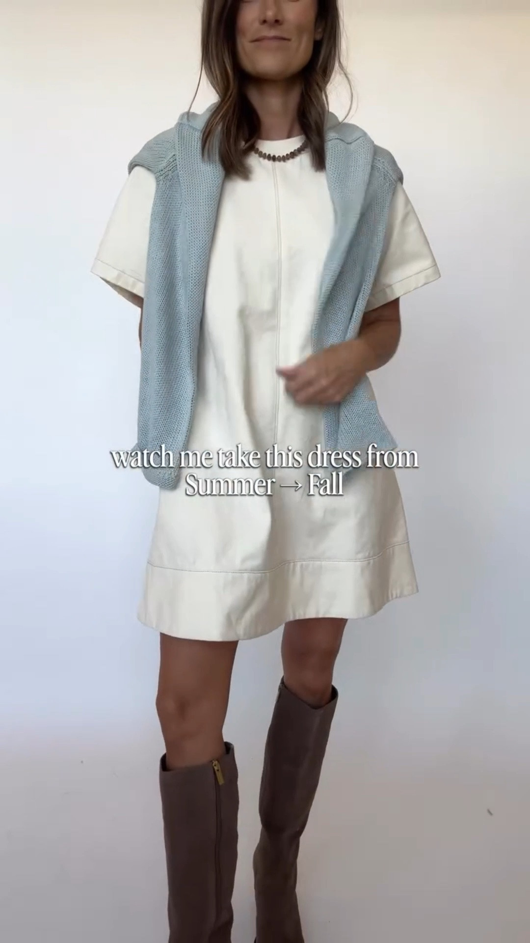 COMMENT SHOP for the outfit links! ✨ one dress can go from summer → fall so easily 🤍 Shop the Collins Dress and Morgan Sweater at shopteddyrose.com

#LTKgrwm #LTKootd #LTKdayinmylife