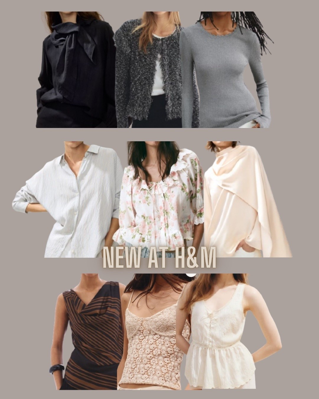 H&M fashion
Scarf top
 Blouse
Cape top
Dress top
Tank top
Lace top


#LTKSaleAlert