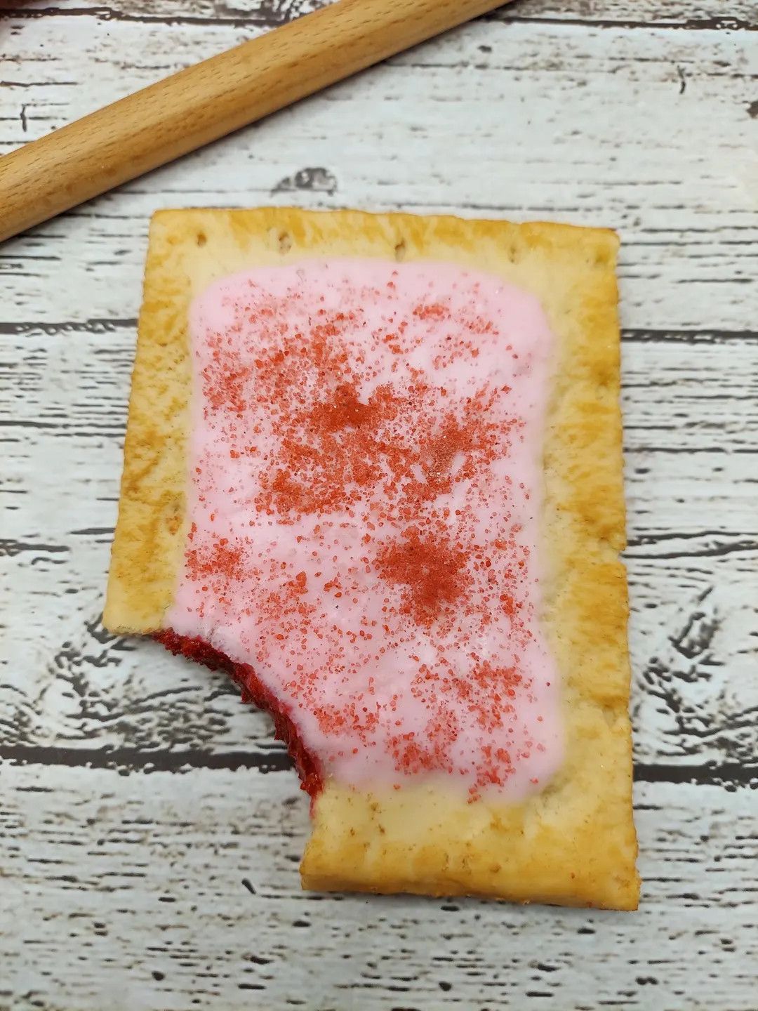 Fake pastry with a bite missing, breakfast tarts, frosted toaster pastry, fake breakfast food, ti... | Etsy (US)