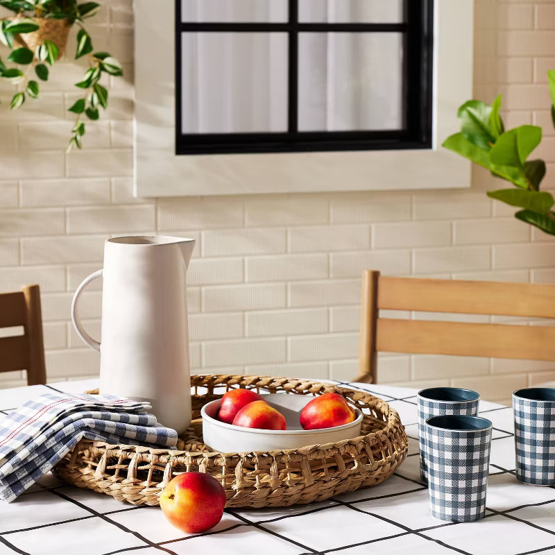 18" Woven Serve Tray - Hearth & Hand™ with Magnolia | Target