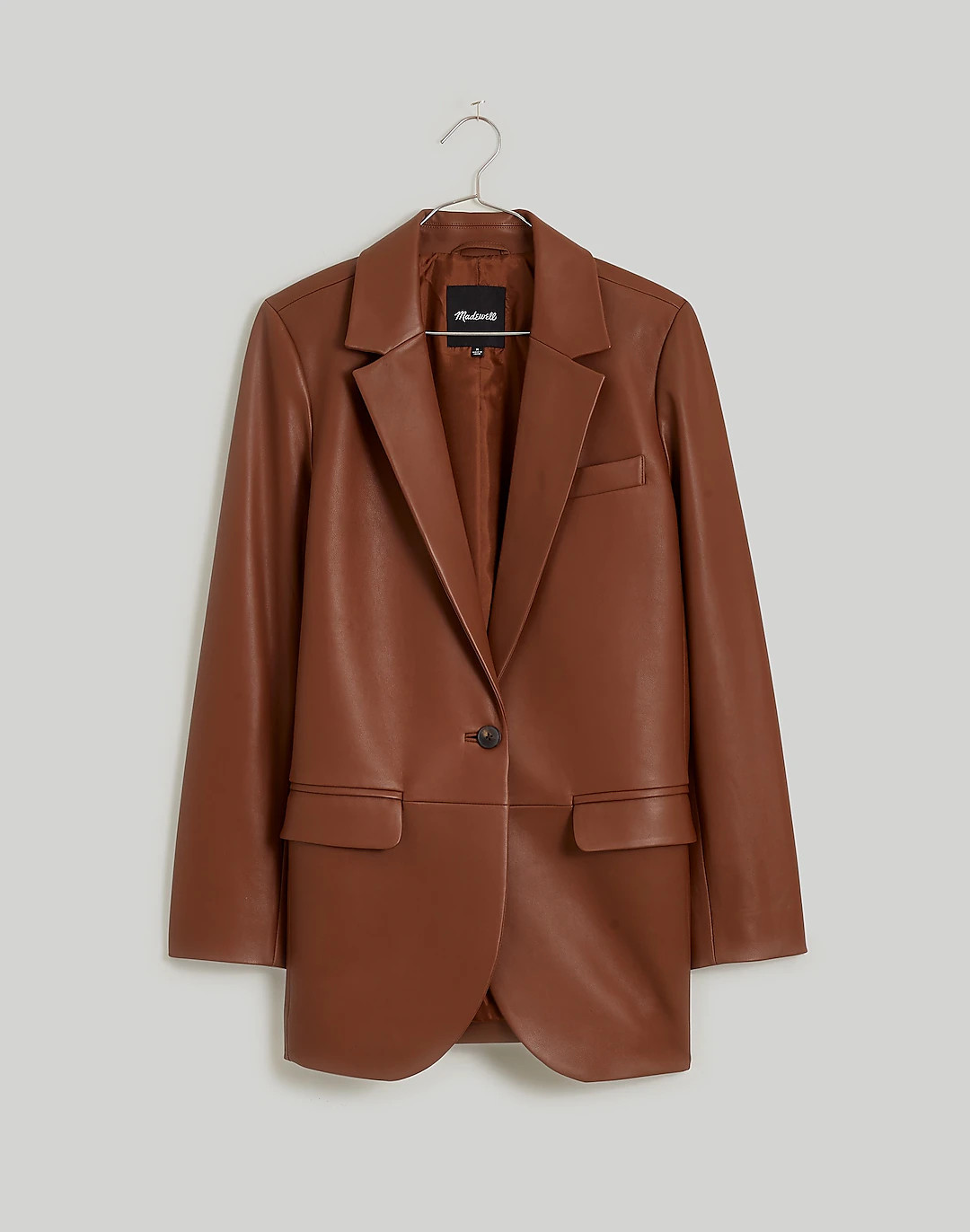 The Larsen Blazer in Leather | Madewell
