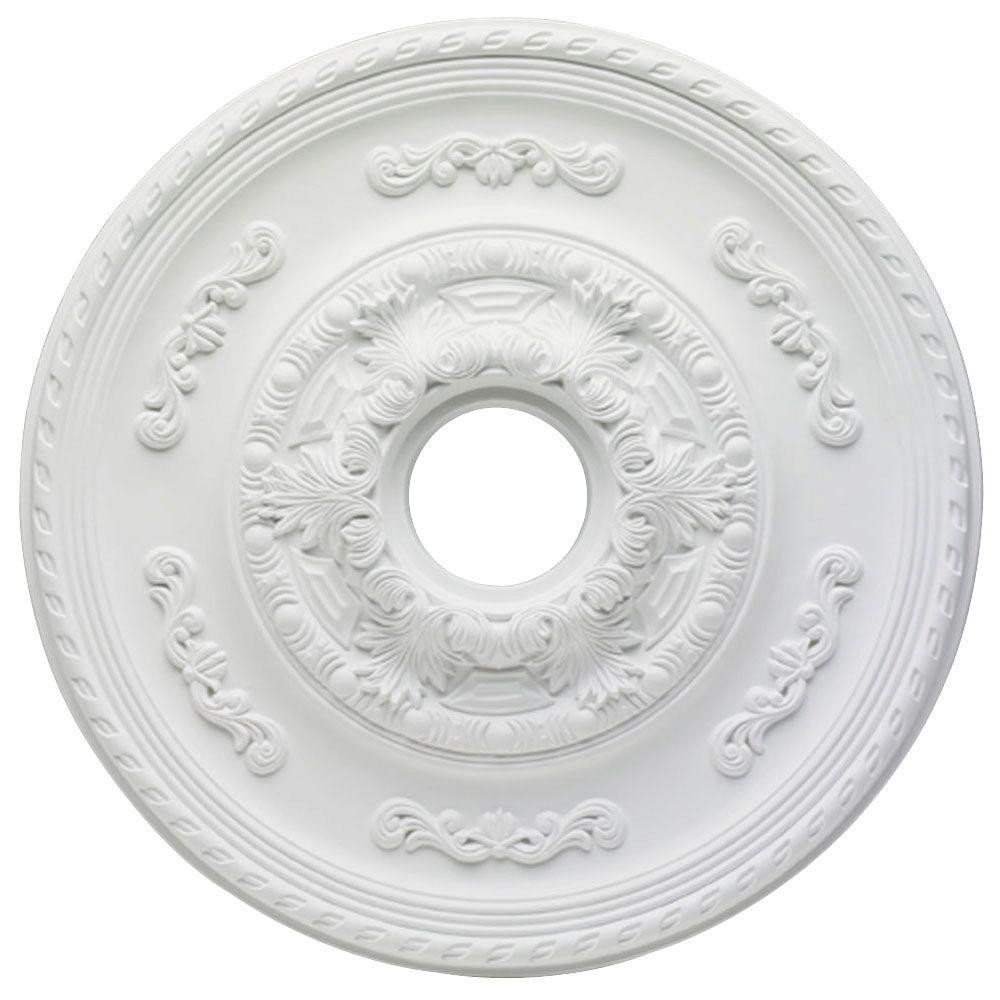 Westinghouse Sofia 21 in. White Ceiling Medallion-7775700 - The Home Depot | Home Depot
