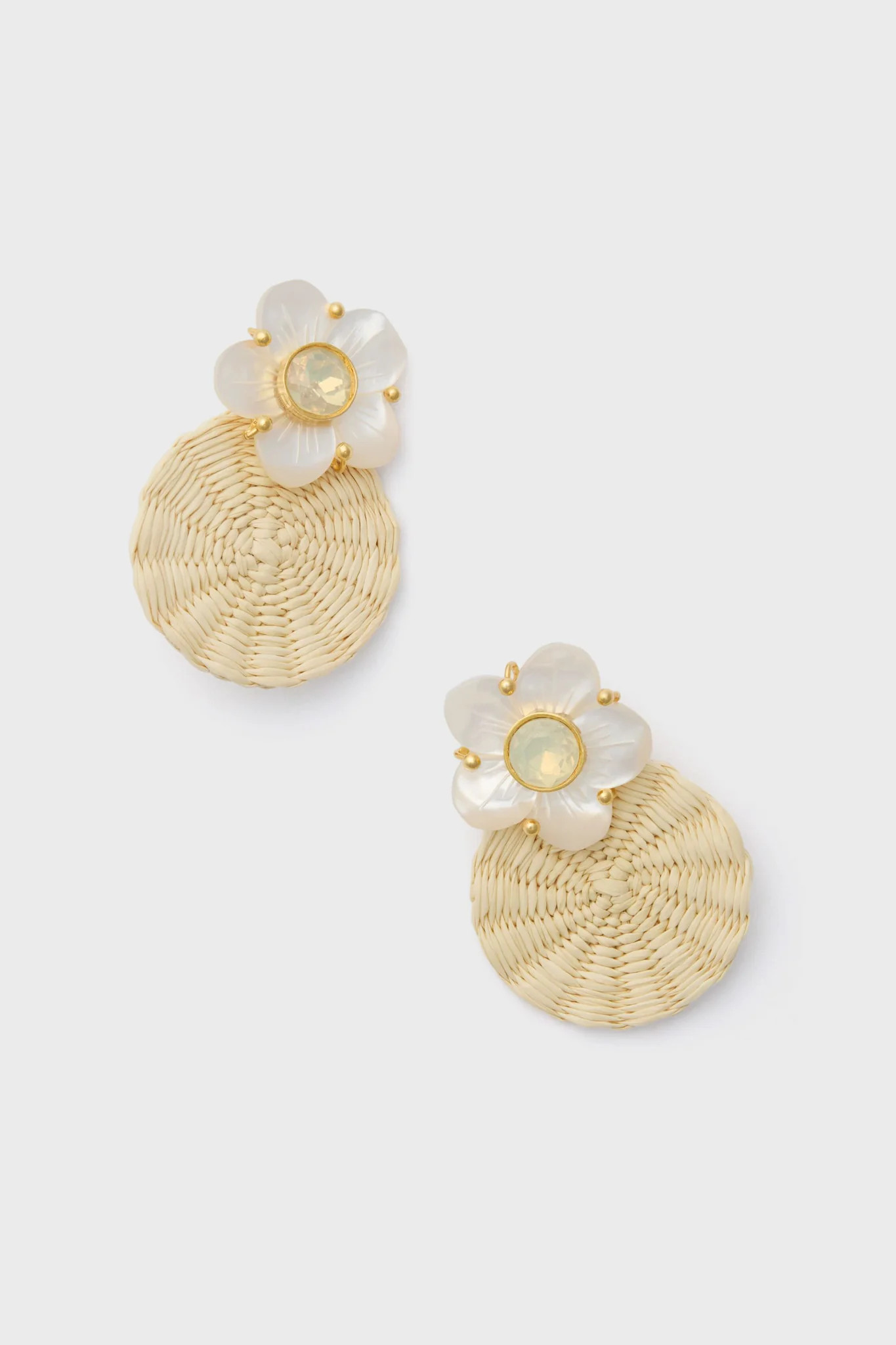 Natural Shell Garden Iraca Studs | Tuckernuck (US)