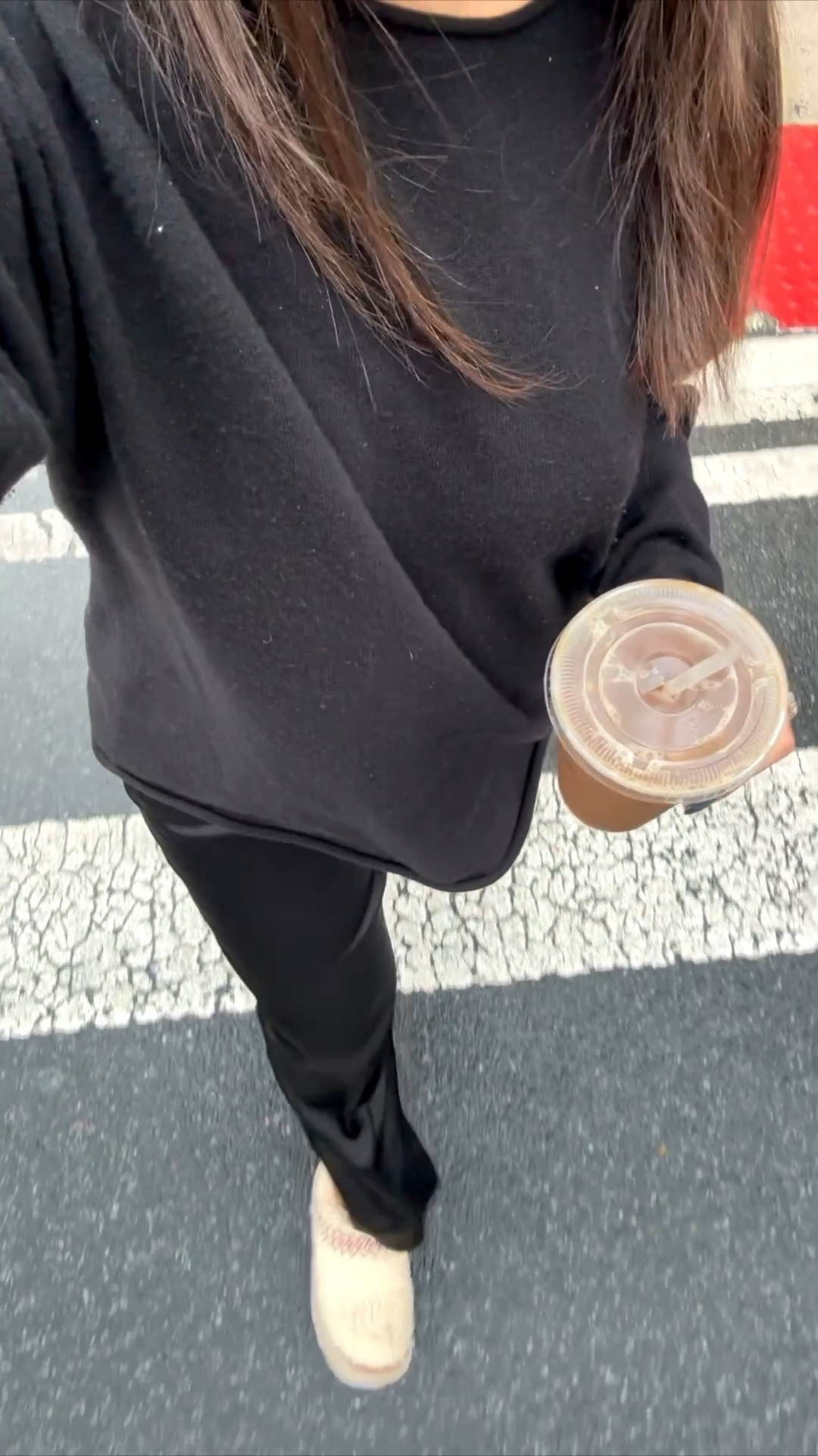 Early morning coffee run outfit on a rainy day ☕️🌧️ paired one of my all time favorite oversized cashmere sweaters with satin pants and my Ugg tazz slippers! Perfect for running errands in the morning! 

#LTKSeasonal #LTKFindsUnder100 #LTKStyleTip