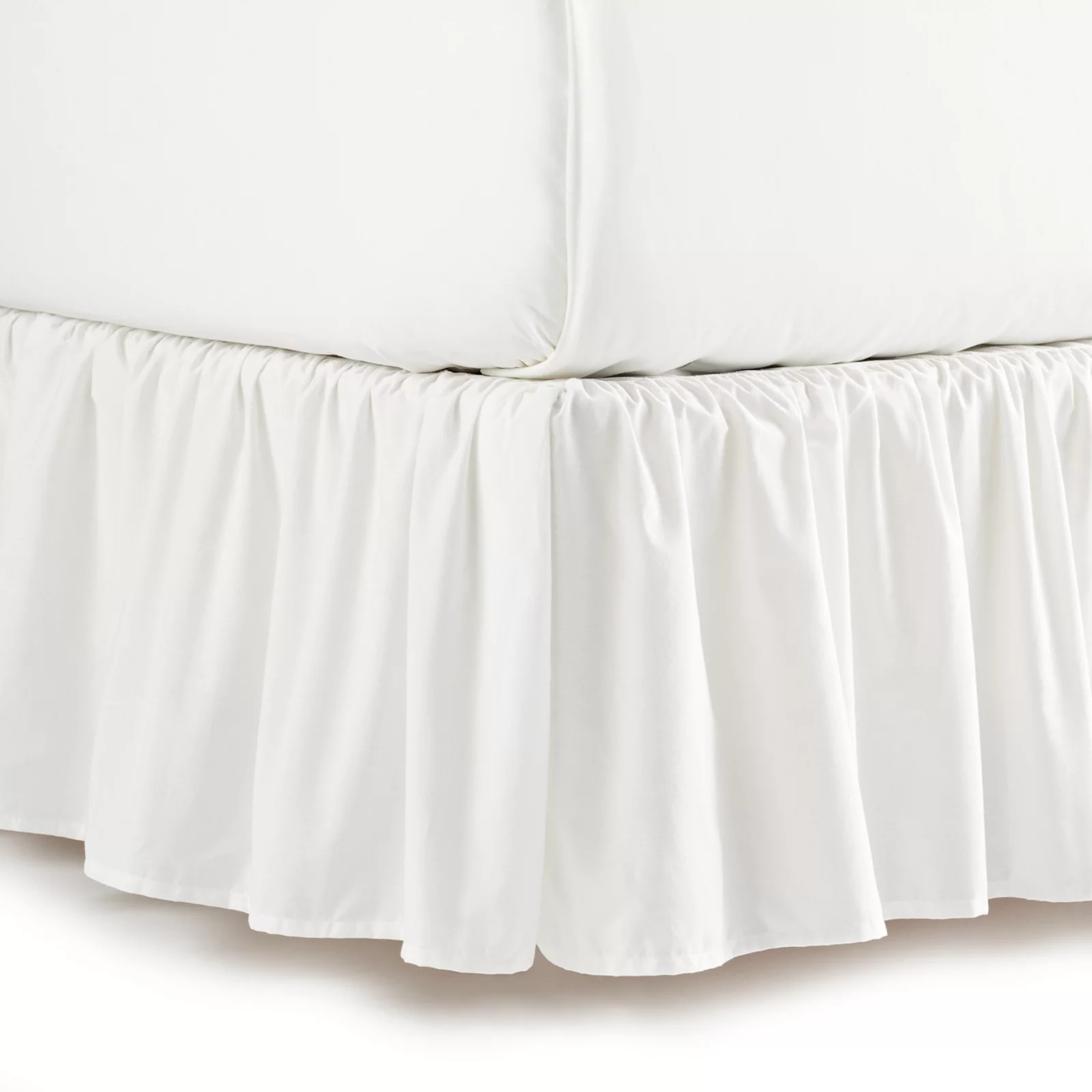 Sonoma Goods For Life Ruffle Bedskirt, White, Cal King | Kohl's