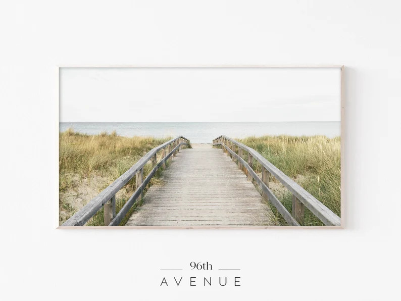 Beach Frame Tv Art  Coastal Art Tv  Coastal Digital Art  | Etsy | Etsy (US)