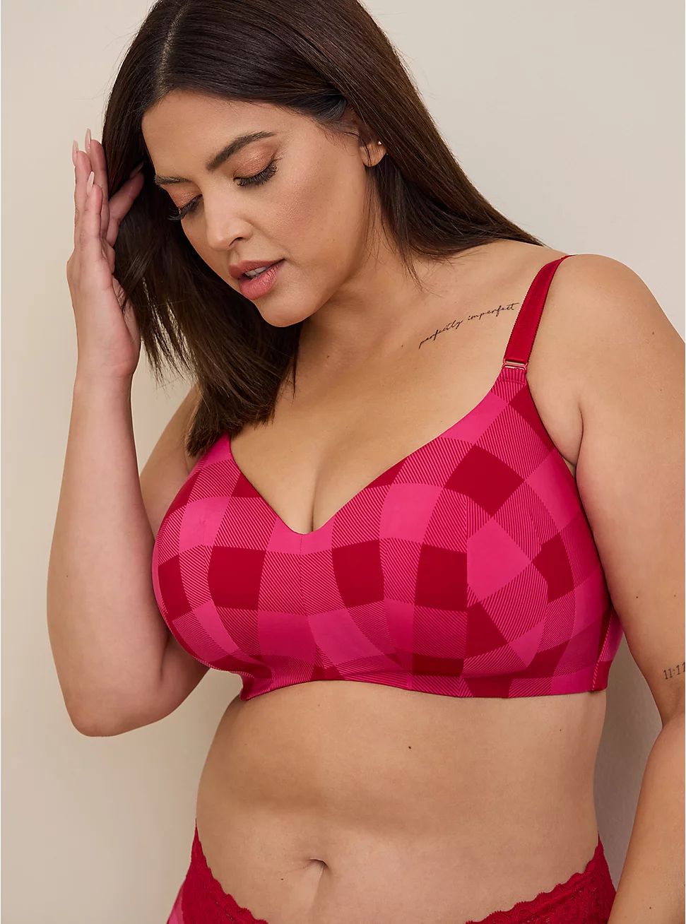 Everyday Wire-Free Lightly Lined Print 360° Back Smoothing™ Bra | Torrid (US & Canada)