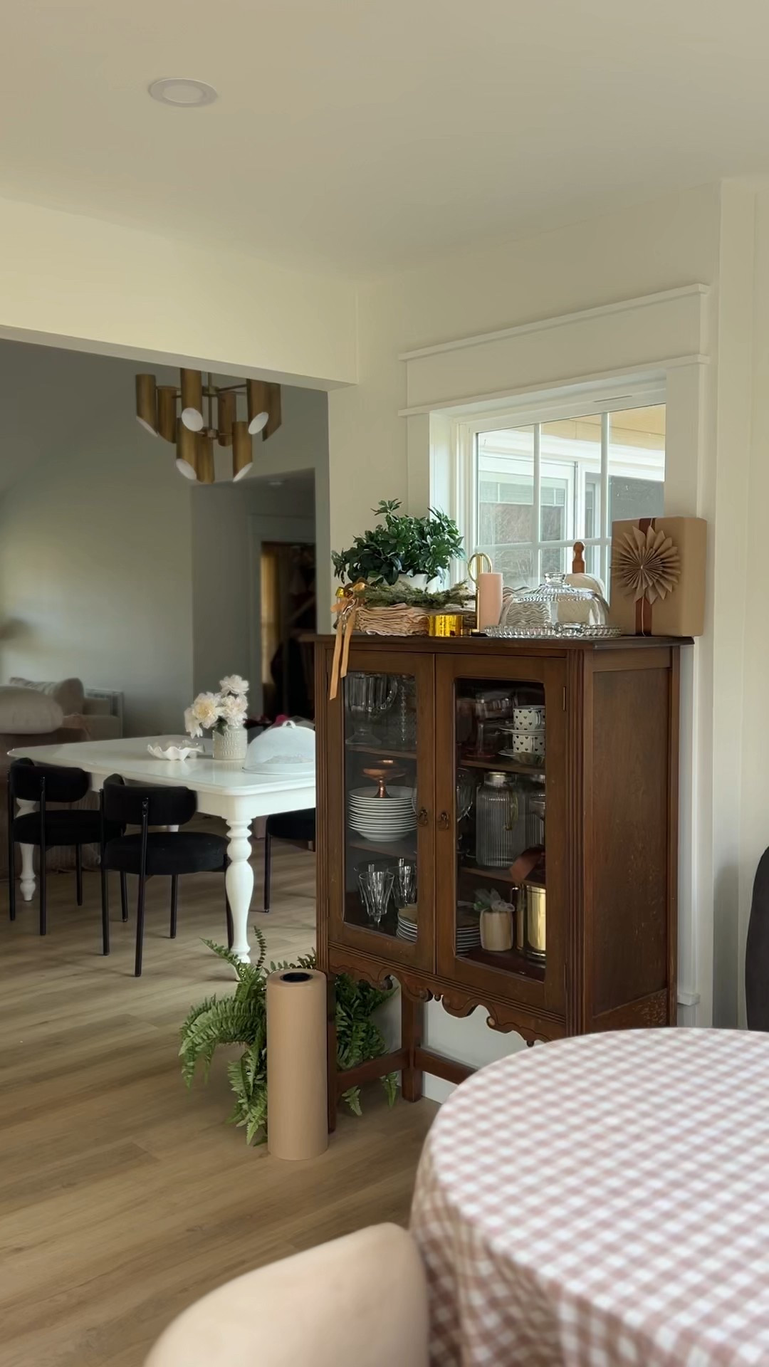 My favorite sunroom corner with piles of Thanksgiving preparations on top of the vintage cabinet… still time to order some hosting essentials for next week! Rounding up a few must-haves for your holiday tablescape. 

#LTKCyberWeek #LTKHoliday #LTKHome