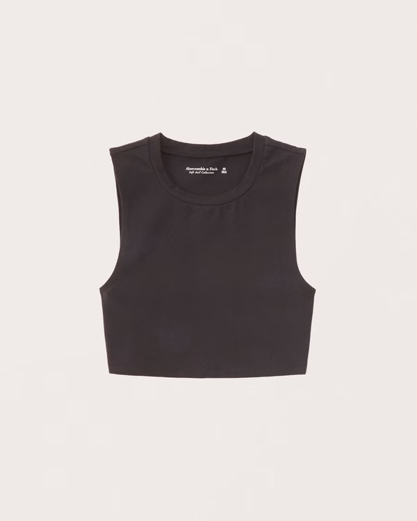 Women's Cropped Crew Tank | Women's New Arrivals | Abercrombie.com | Abercrombie & Fitch (US)