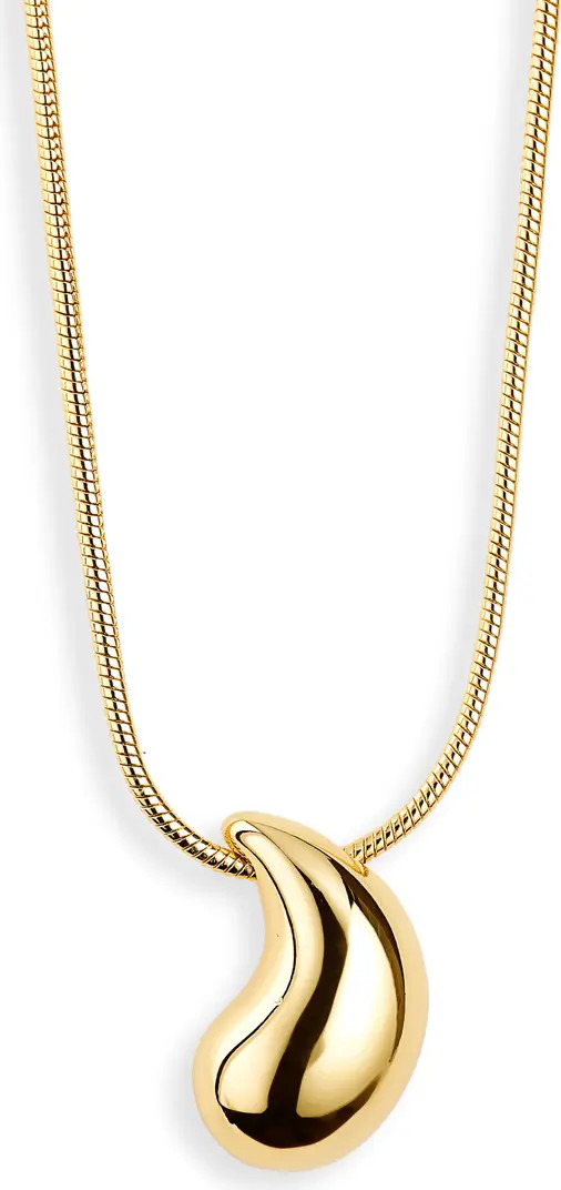 Puffy Teardrop Pendant Necklace | Nordstrom