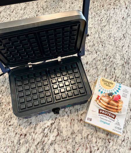My new waffle maker from #Amazon 🥞 it has 3 different plates that you can swap out: a griddle, grilled & waffle maker! It also has toxic free plates! I also have been using Simple Millers batter & it’s SO good! 

#LTKhome #LTKfit #LTKfamily