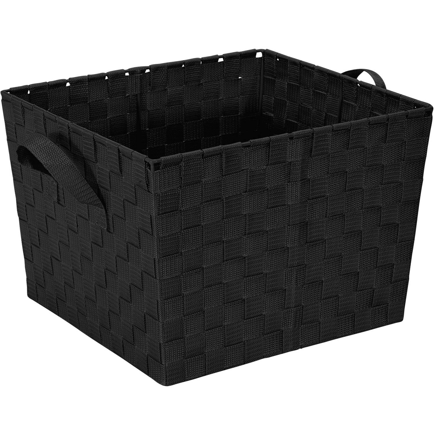 Simplify Pattern Traditional Polyester Basket, Black - Walmart.com | Walmart (US)