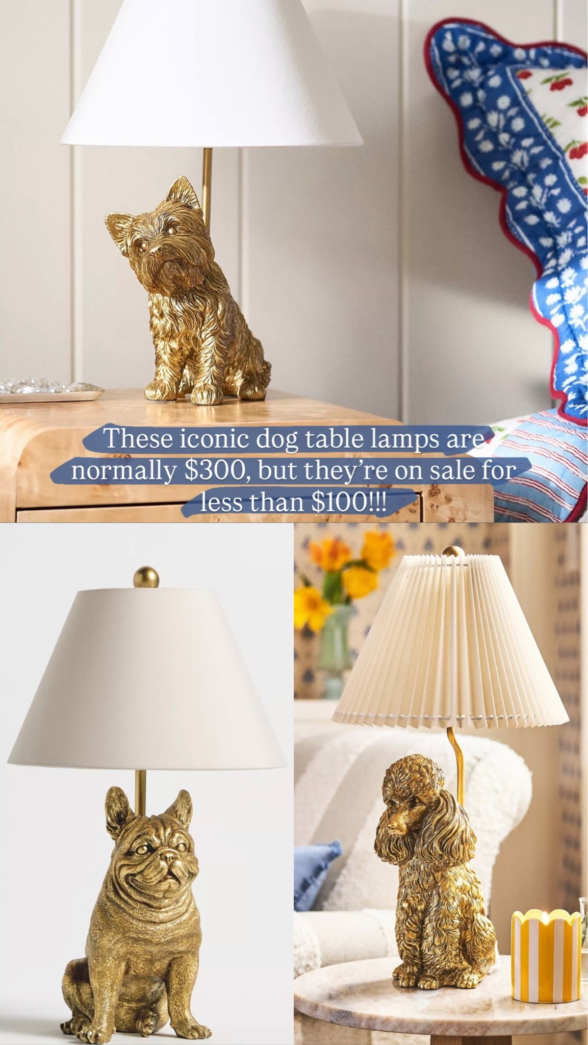 These iconic Anthropologie dog table lamps are on major sale!

#LTKSaleAlert #LTKHome #LTKOver40