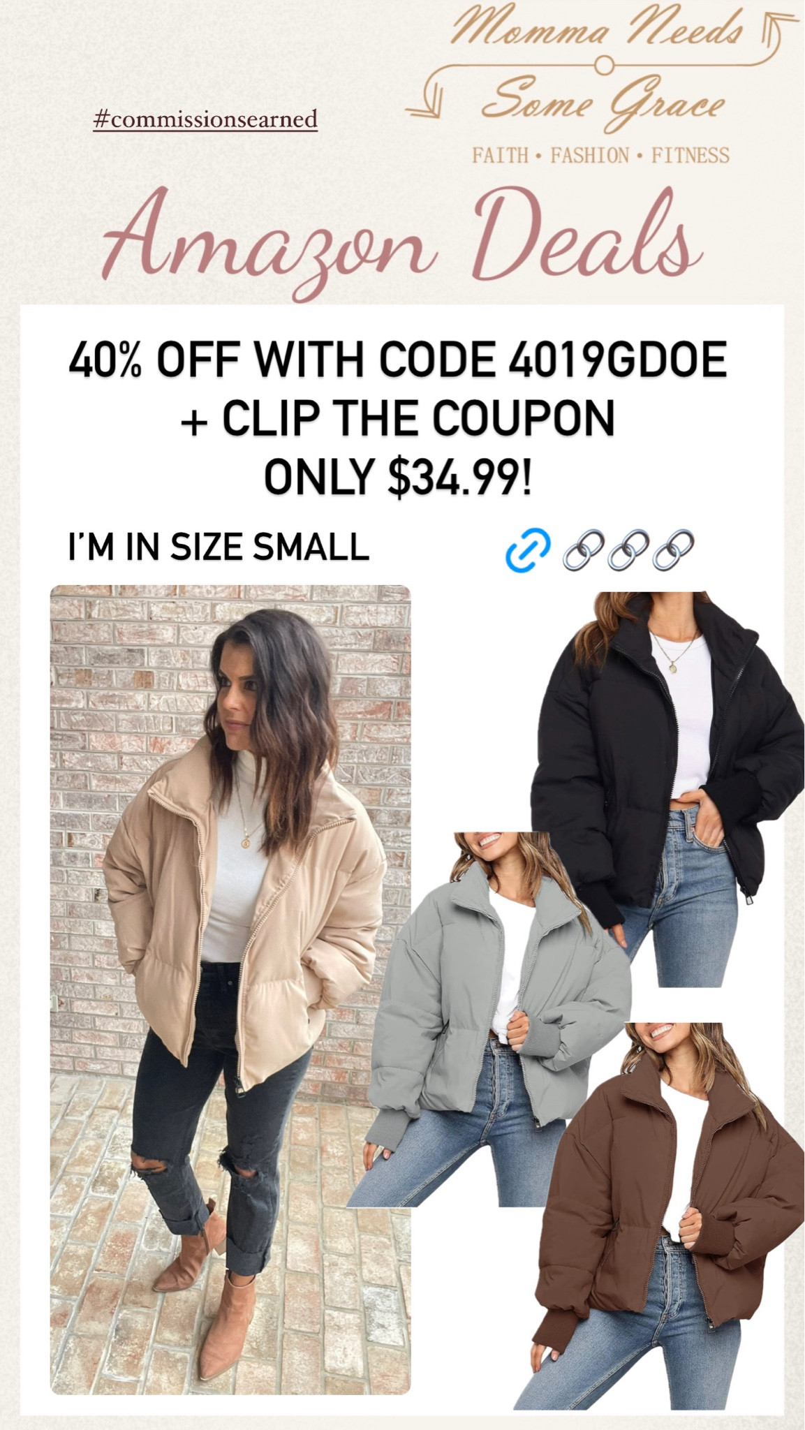 Puffer coat on sale for $35! I’m in a size small!

#LTKSaleAlert #LTKSeasonal #LTKFindsUnder50