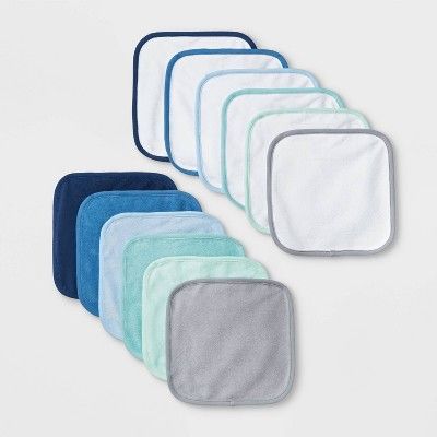 Baby Boys' 12pk Washcloth Set - Cloud Island™ Blue One Size | Target