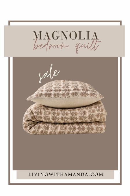 Flora Block Print Quilt - Natural
Magnolia quilt sale

#LTKsalealert #LTKhome #LTKSeasonal