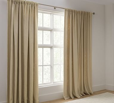 Faye Textured Linen Curtain | Pottery Barn (US)