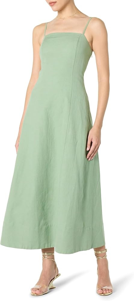 The Drop Women's Daphne Square Neck Linen Maxi Dress | Amazon (US)