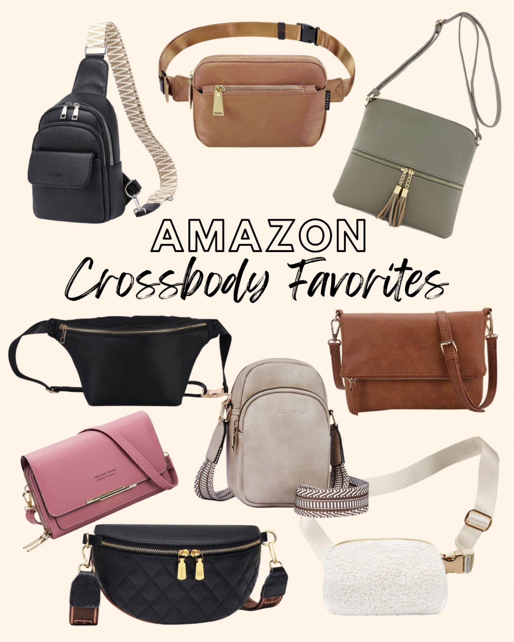 I officially have an obsession with crossbody bags! Here are my favorites from Amazon!

Follow @bubblesandbellylaughs for more!

Crossbody, bags, purse, fashion, style, tote, mom life

#LTKstyletip #LTKunder50 #LTKitbag