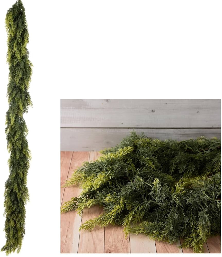 Hobby Lobby Artificial Cedar Christmas Garland, 6 Feet Long, 10 Inch Thick | Amazon (US)