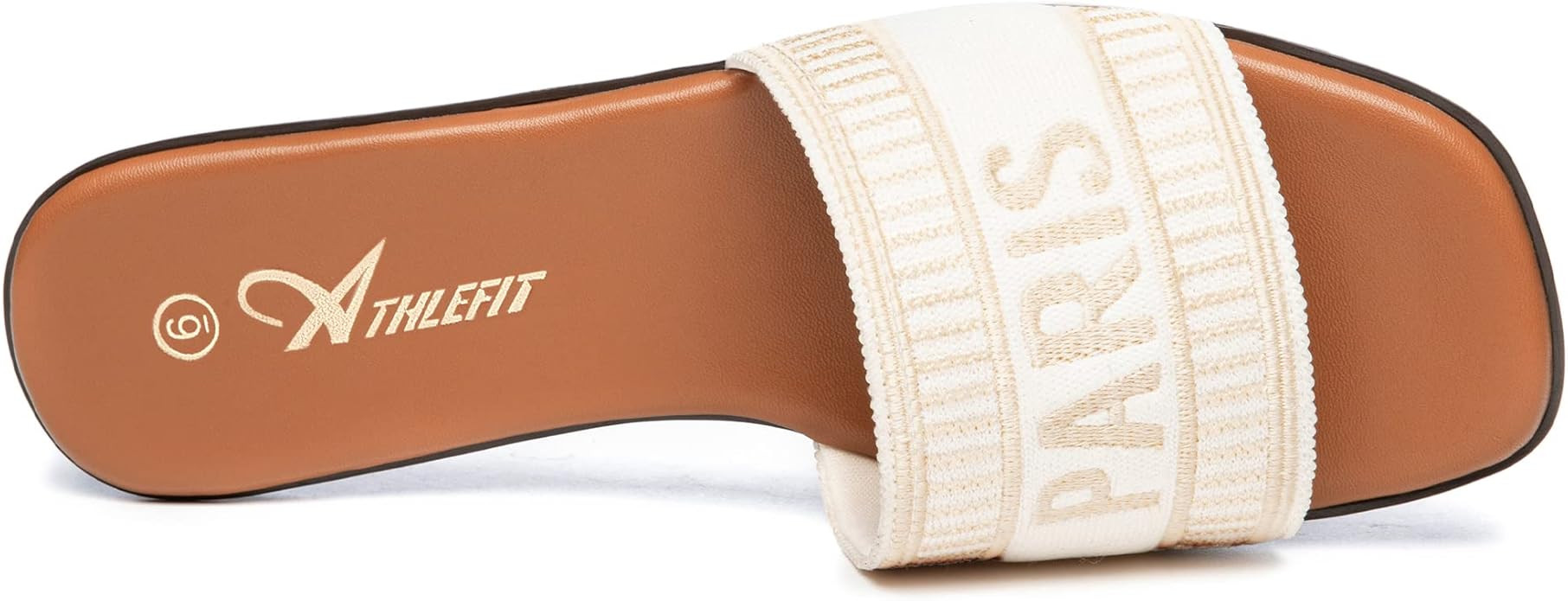 Athlefit Women's Flat Sandals Comfortable Slide Sandals Dressy Summer 2025 | Amazon (US)