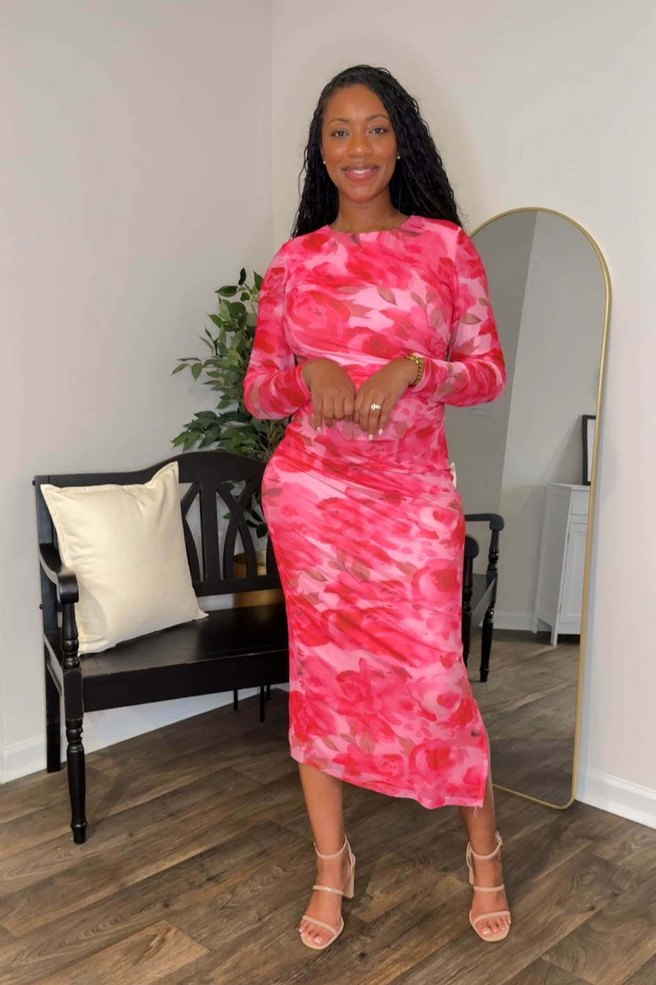 The perfect ruched midi dress for Valentine’s or Galentine’s day!

#LTKSeasonal #LTKStyleTip #LTKFindsUnder50