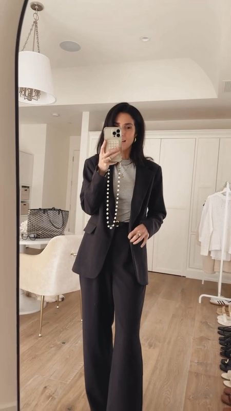 Sharing this budget friendly work outfit that looks and feels expensive but it's not! I'm just shy of
5-7" wearing the size medium blazer and size 2 pants #StylinByAylin #Aylin 

#LTKVideo #LTKstyletip #LTKworkwear