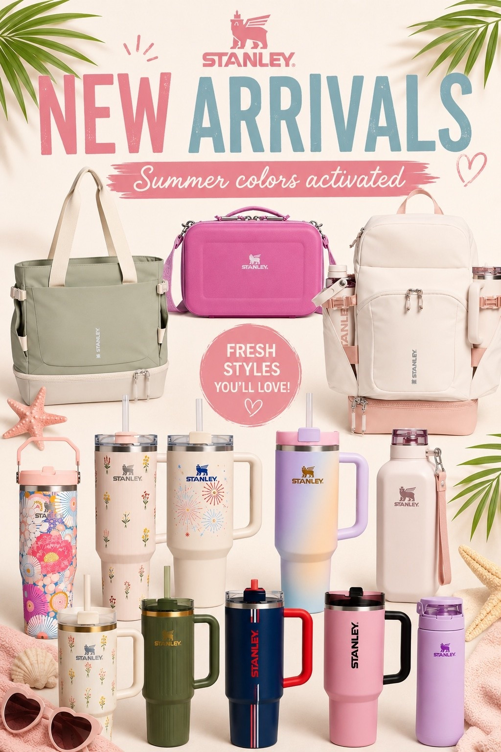✨ STANLEY JUST DROPPED THE CUTEST NEW ARRIVALS! 💖
If you're a Stanley lover, you're going to want to see these! 😍 From gorgeous new summer colors to adorable floral prints, patriotic designs, backpacks, coolers, and must-have accessories... these new arrivals are selling FAST!
Whether you're treating yourself or grabbing an early gift, these are some of the cutest Stanley releases I've seen this season. 💕

#LTKSeasonal #LTKOver40 #LTKmomlife