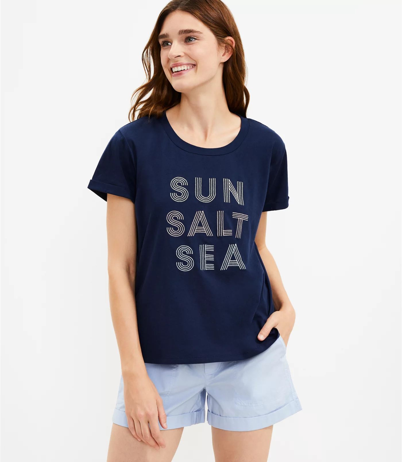 Lou & Grey Sun Salt Sea Oversized Softserve Tee | LOFT