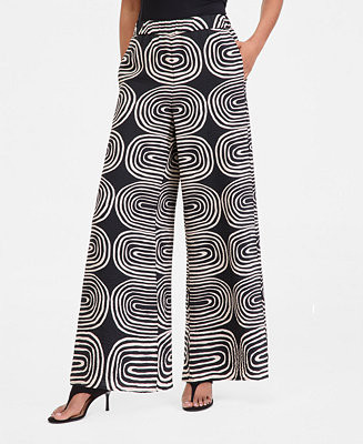 I.N.C. International Concepts Women's Printed Wide-Leg Pants, Macy's Exclusive - Macy's | Macy's